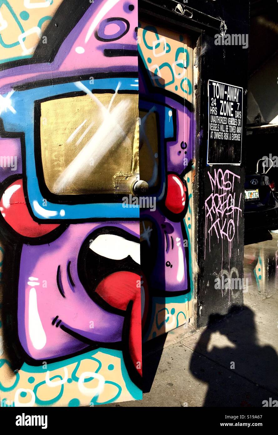 Grafitti photographer - Smartphone Captured Stock Image
