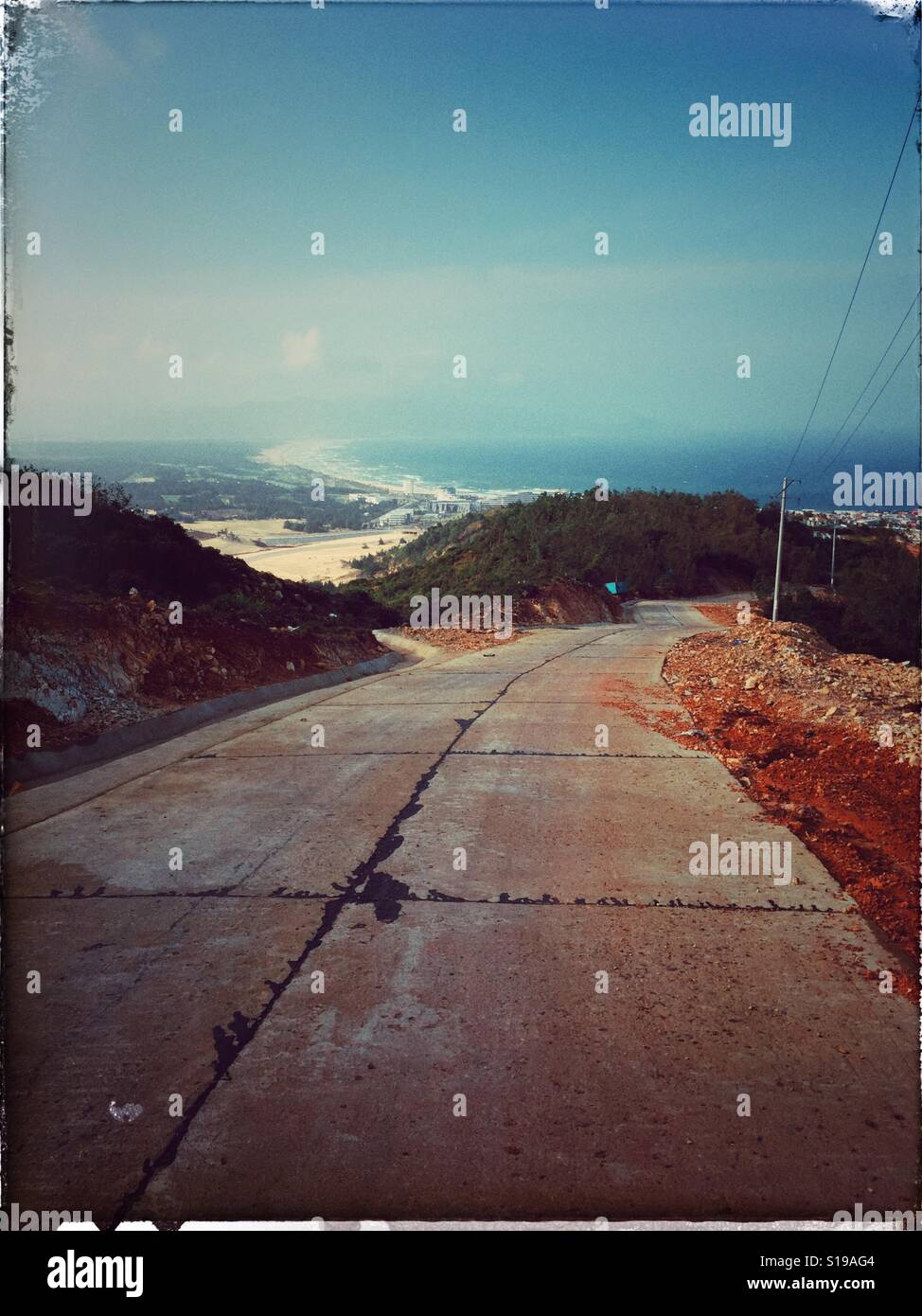 Landscape above sea level. - Smartphone Captured Stock Image