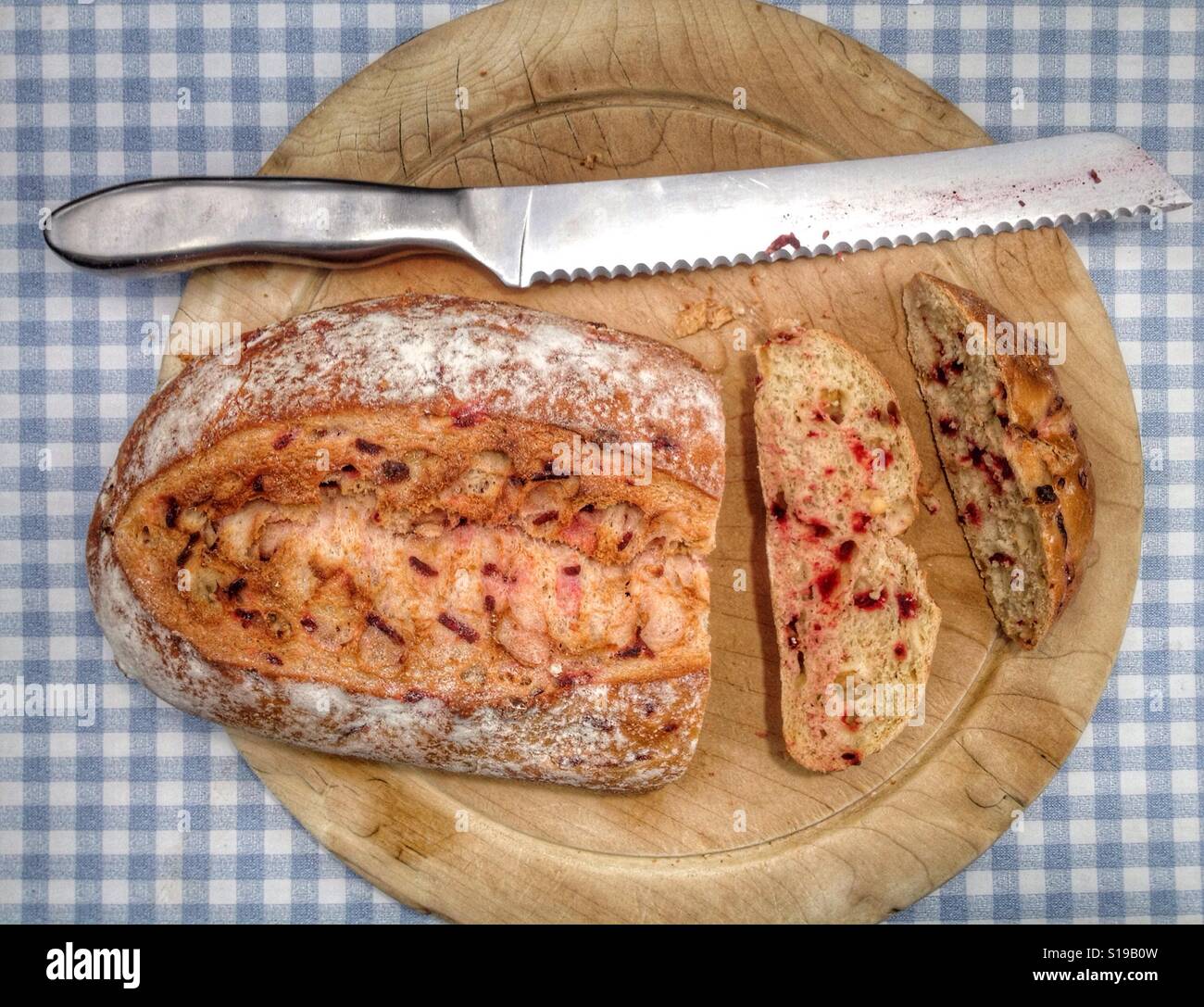 Beetroot and apple bread - Smartphone Captured Stock Image
