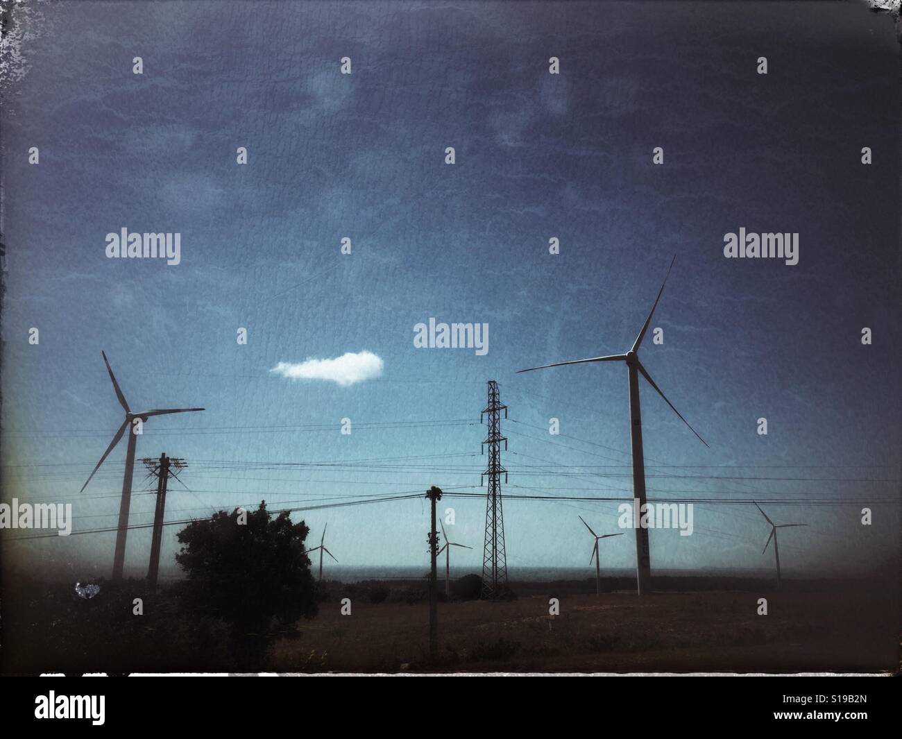 Harvesting energy. - Smartphone Captured Stock Image