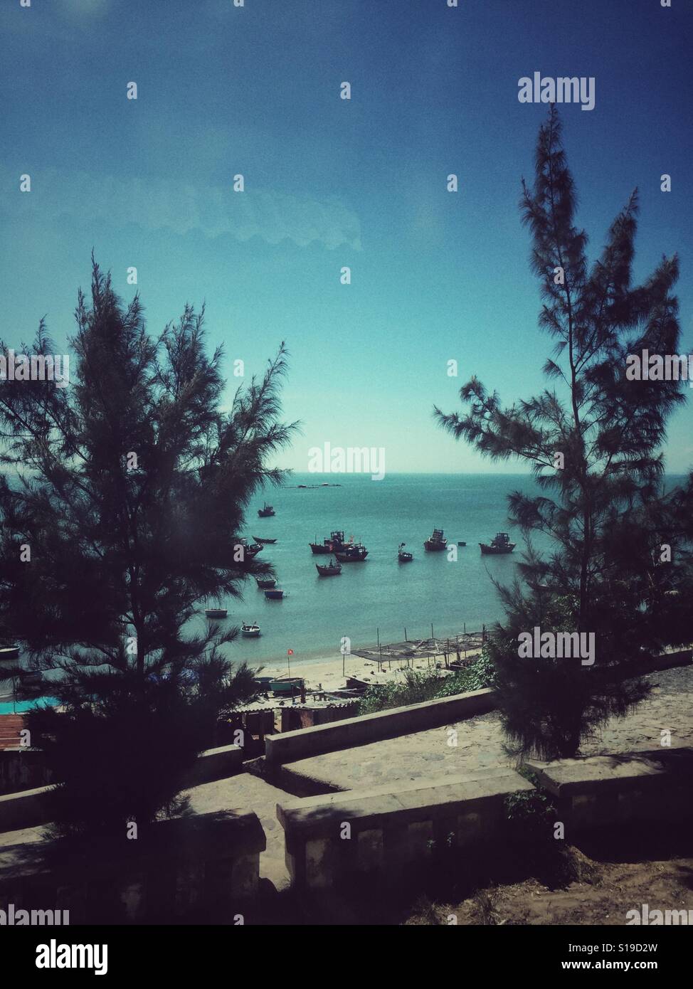 Muine fishing village. - Smartphone Captured Stock Image