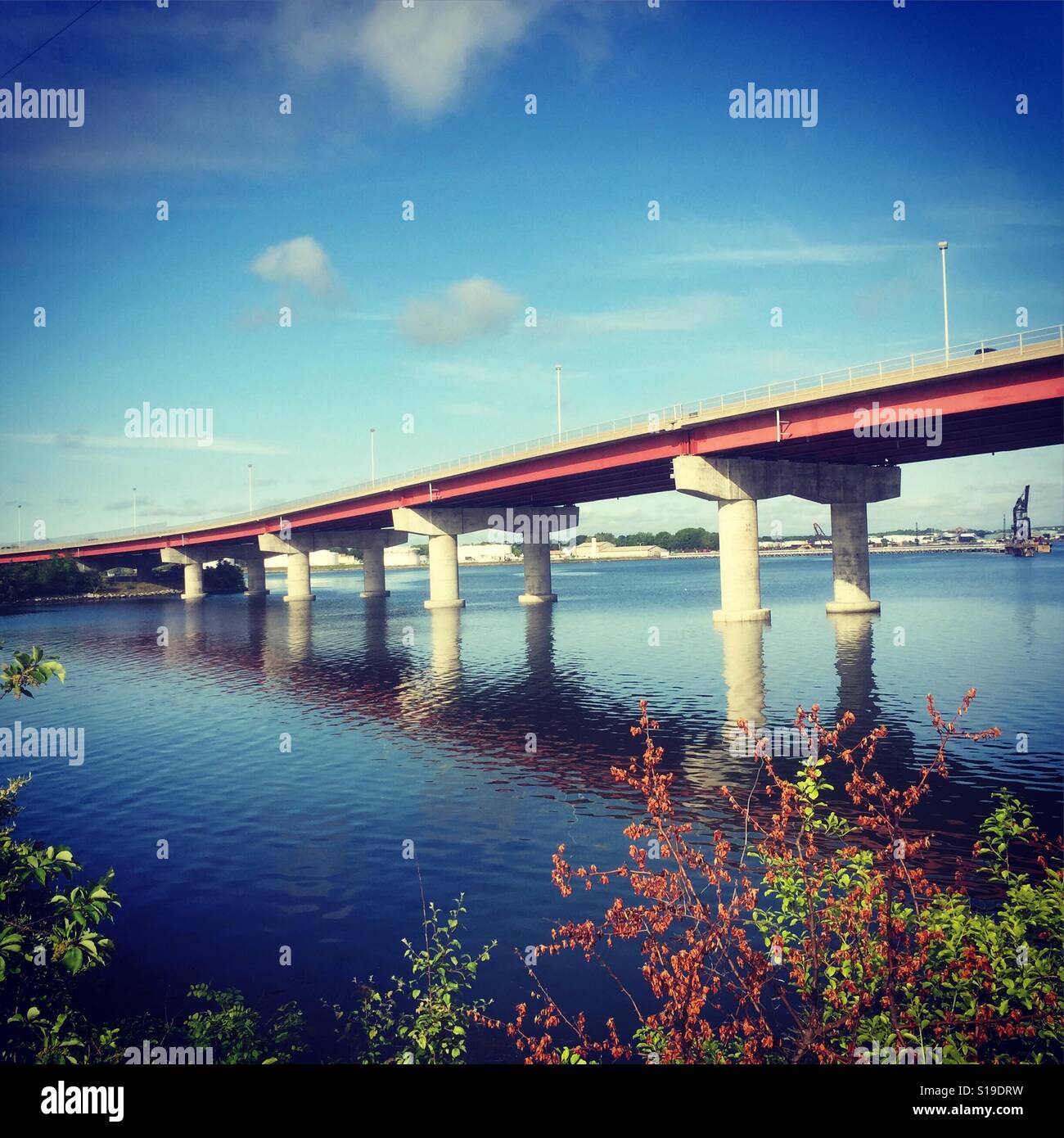 Casco Bay Bridge. Portland, Maine Stock Photo Alamy
