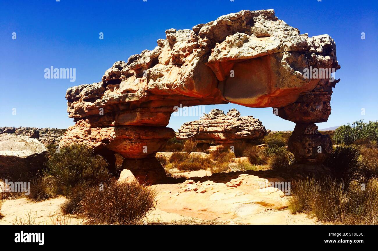 Beautiful desert landscapes in the western cape region of South Africa. - Smartphone Captured Stock Image