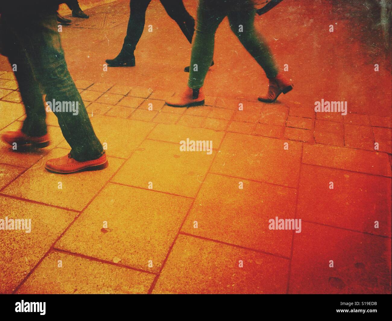 People walking - Smartphone Captured Stock Image