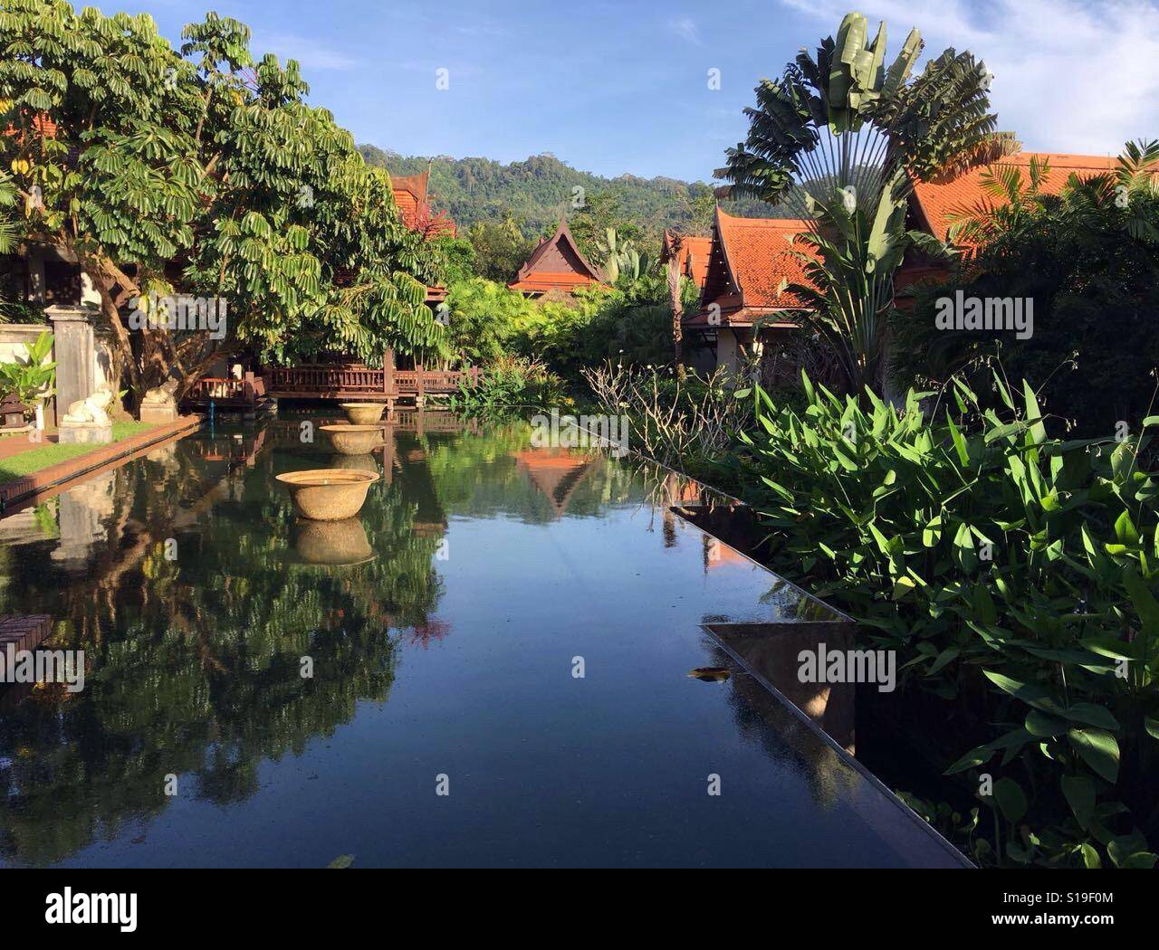 A resort in Khao Lak, Thailand Stock Photo