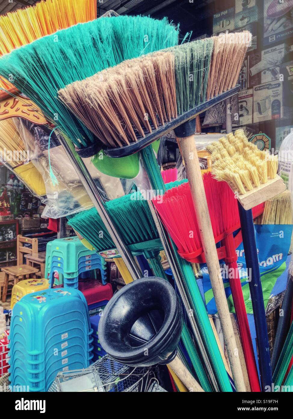 Cleaning products - Smartphone Captured Stock Image