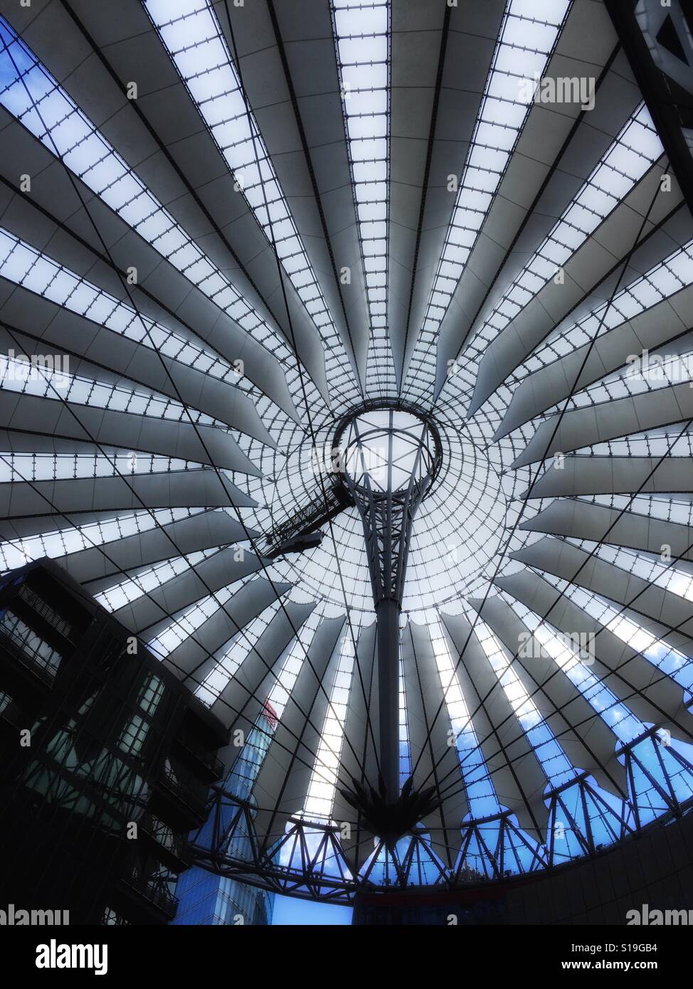Modern Mall roof - Smartphone Captured Stock Image