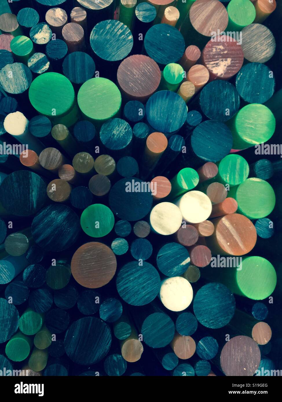 Colorful circles - Smartphone Captured Stock Image