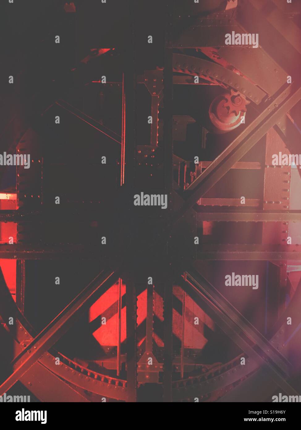 Round steel industrial structure - Smartphone Captured Stock Image