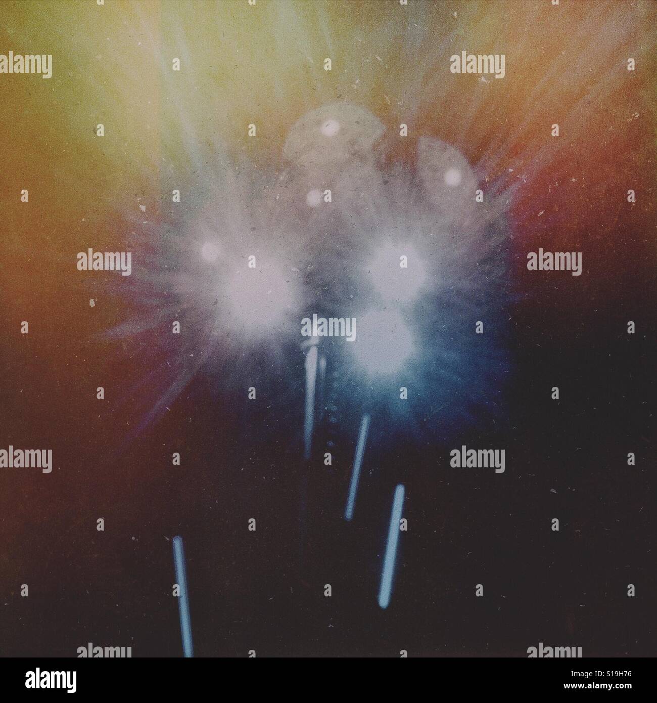 Light beams - Smartphone Captured Stock Image