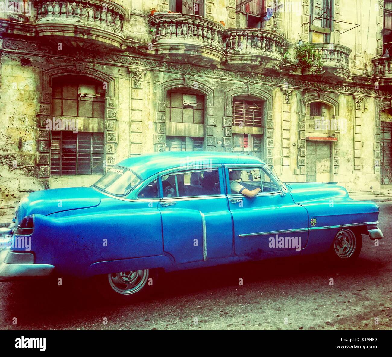 Classic Cuban car Stock Photo