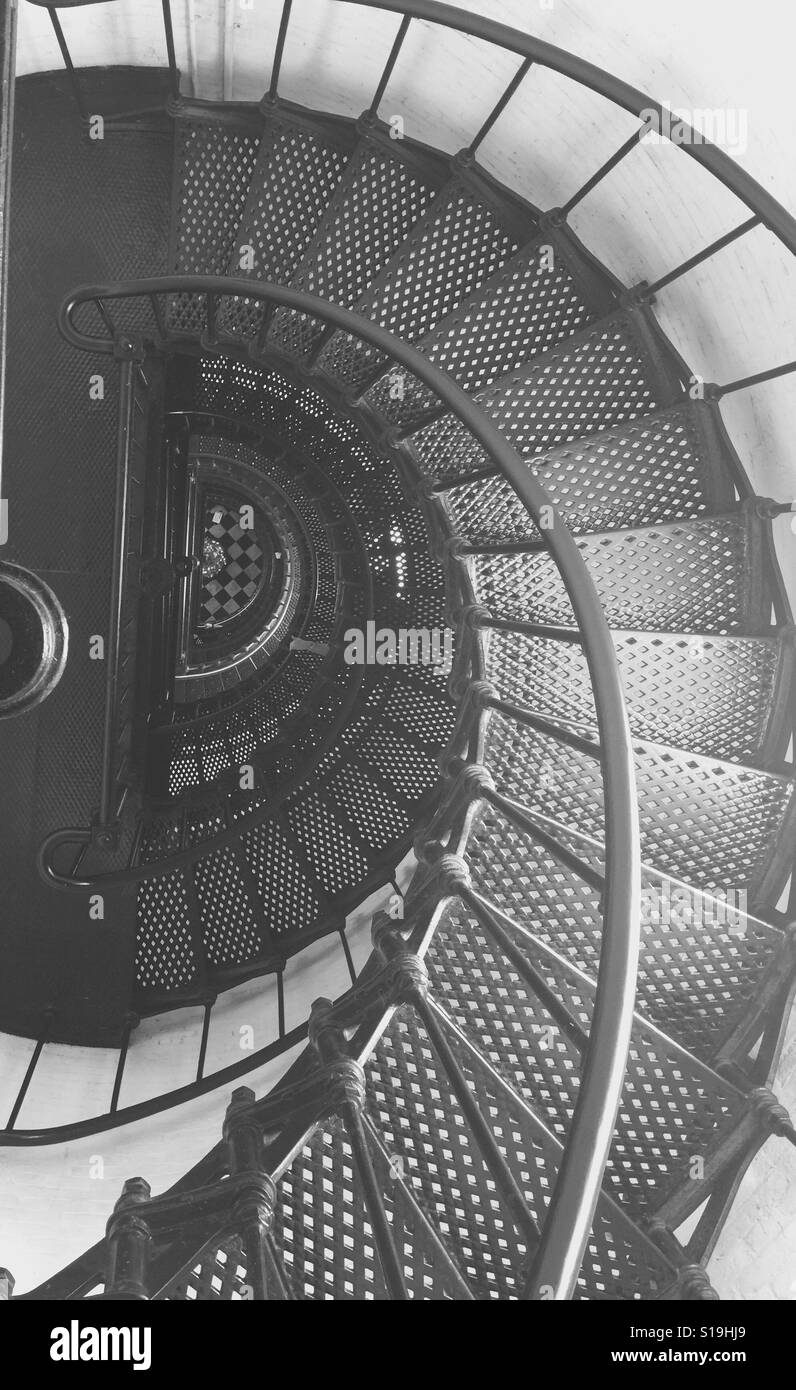 Jacksonville Fl. St Augustine Lighthouse stairs! Stock Photo