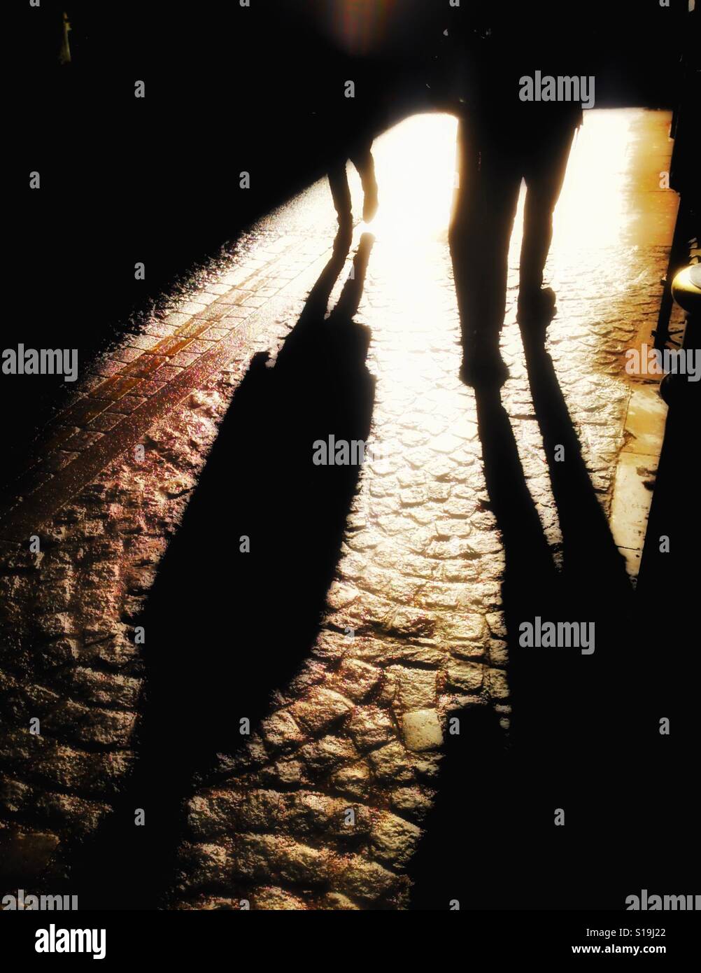 Shadows on Brick Lane - Smartphone Captured Stock Image