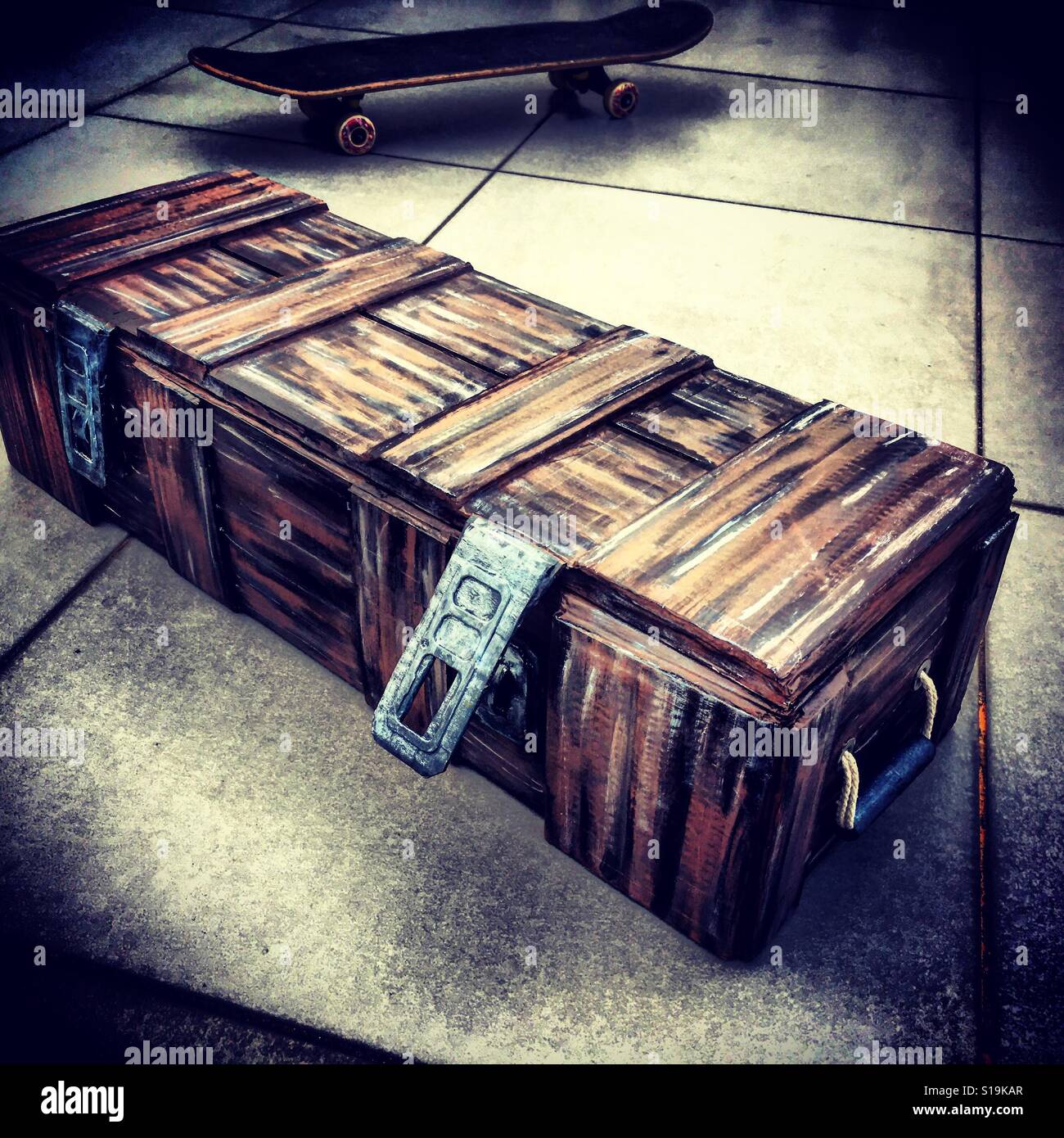 amunition box - Smartphone Captured Stock Image