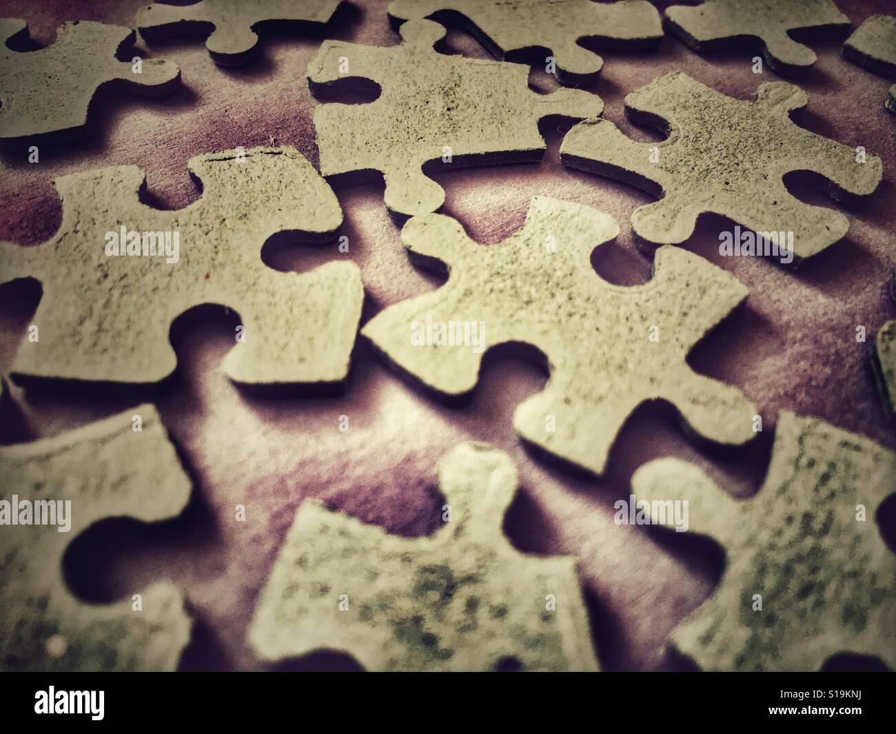 Jigsaw puzzle pieces - Smartphone Captured Stock Image