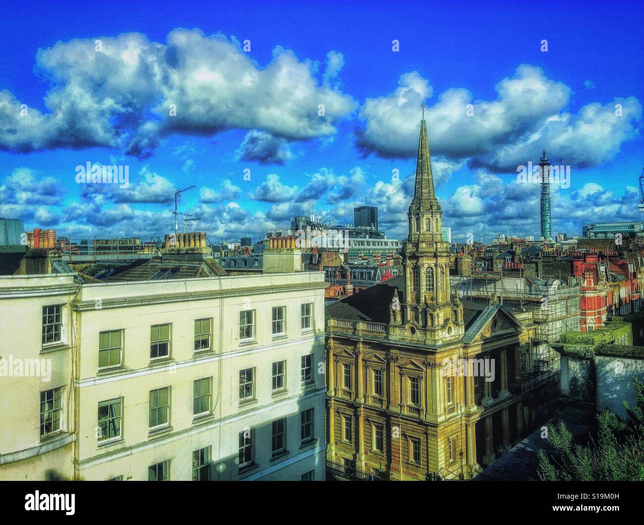 London rooftops - Smartphone Captured Stock Image