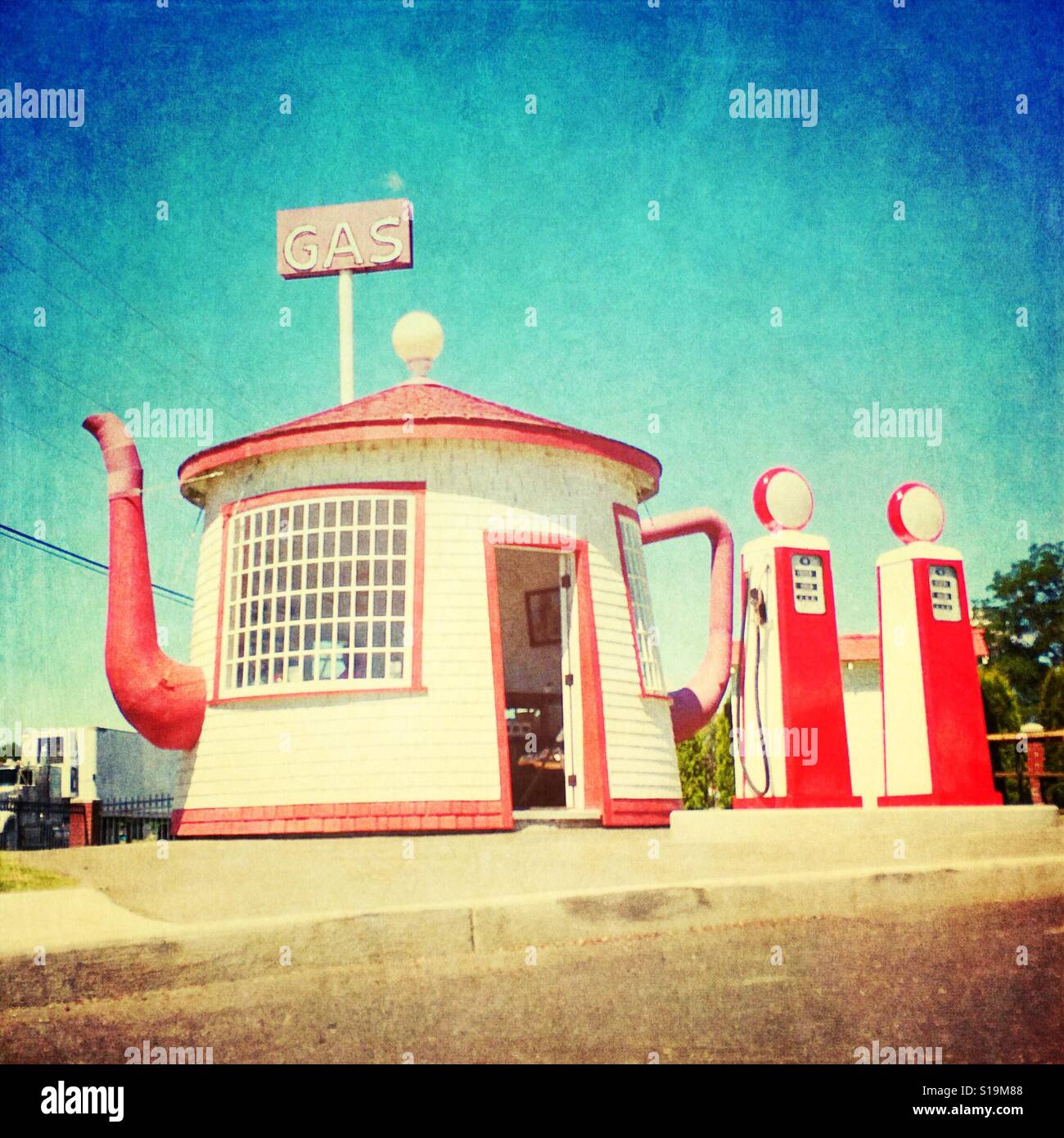 Zillah gas station - Smartphone Captured Stock Image