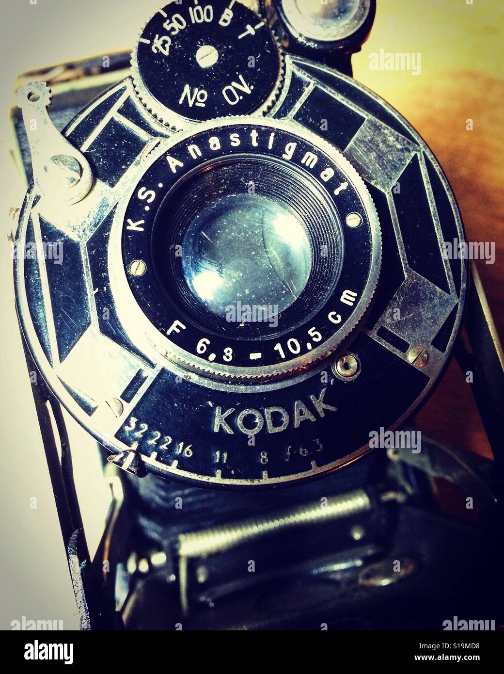 Old Kodak camera - Smartphone Captured Stock Image