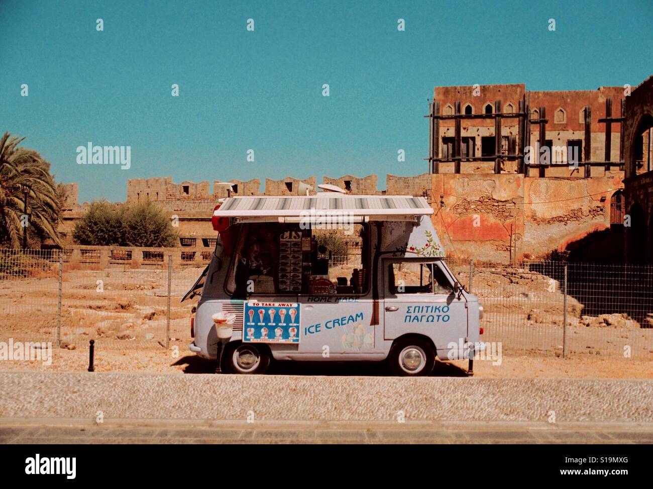 Ice cream van. - Smartphone Captured Stock Image