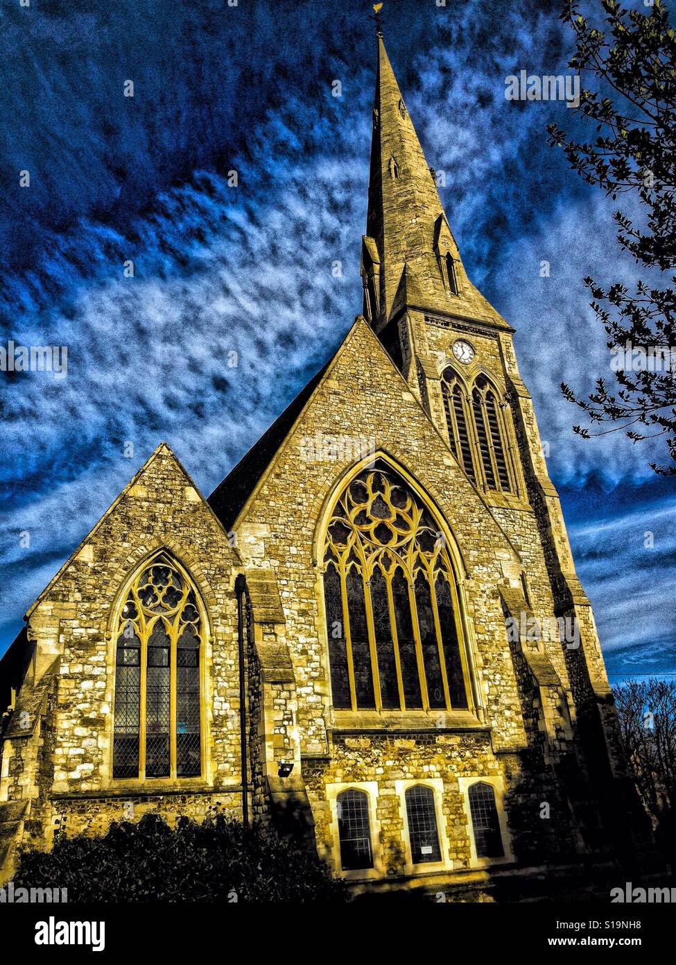 St Andrews Church in Brockley - Smartphone Captured Stock Image