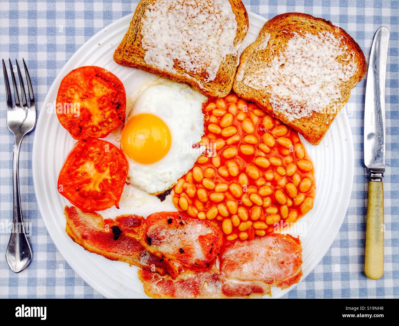 Fried English breakfast Stock Photo Alamy