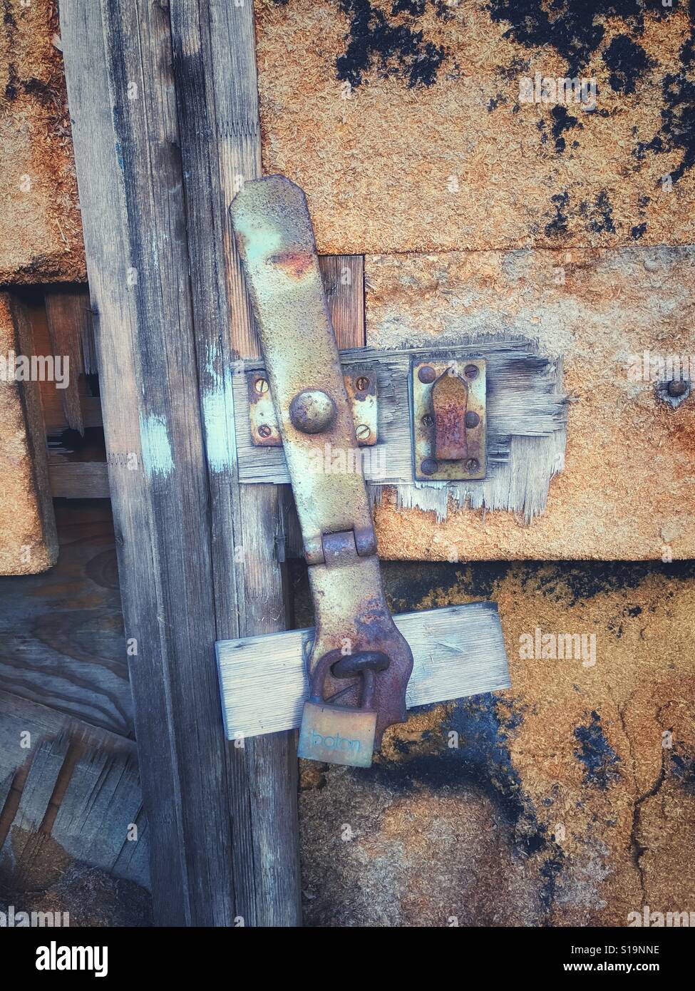 An old rusty padlock - Smartphone Captured Stock Image