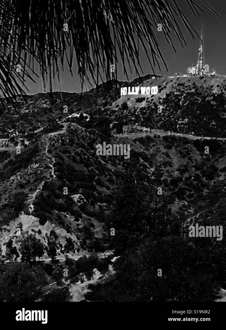 Hollywood sign black and white hires stock photography and images Alamy