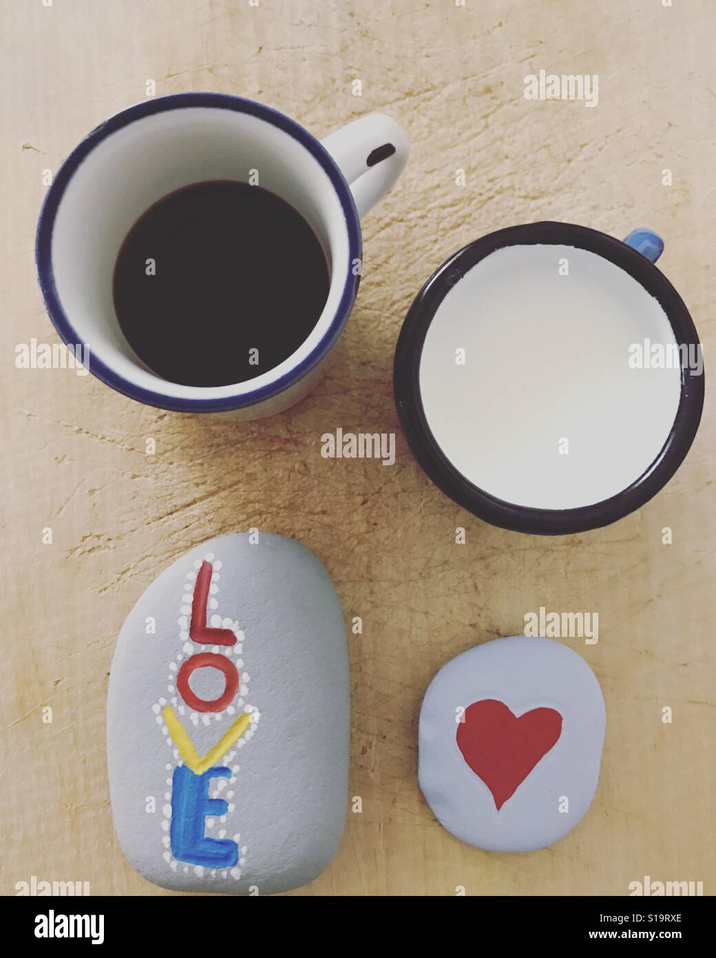 Breakfast with love - Smartphone Captured Stock Image