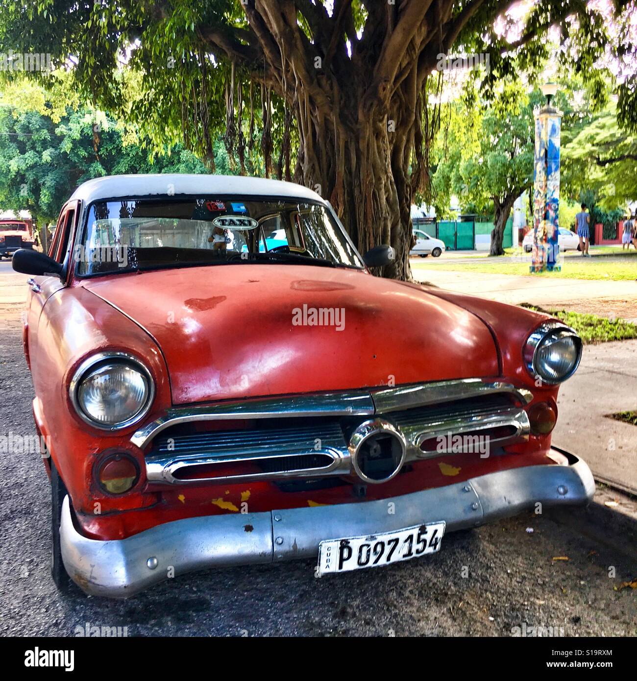 Rétro car Havana - Smartphone Captured Stock Image