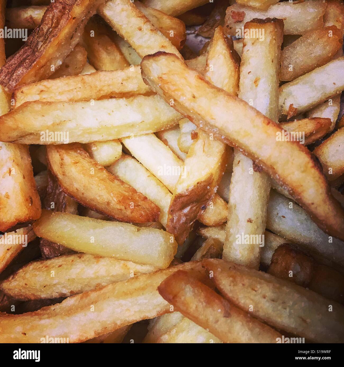 Salted French Fries. - Smartphone Captured Stock Image