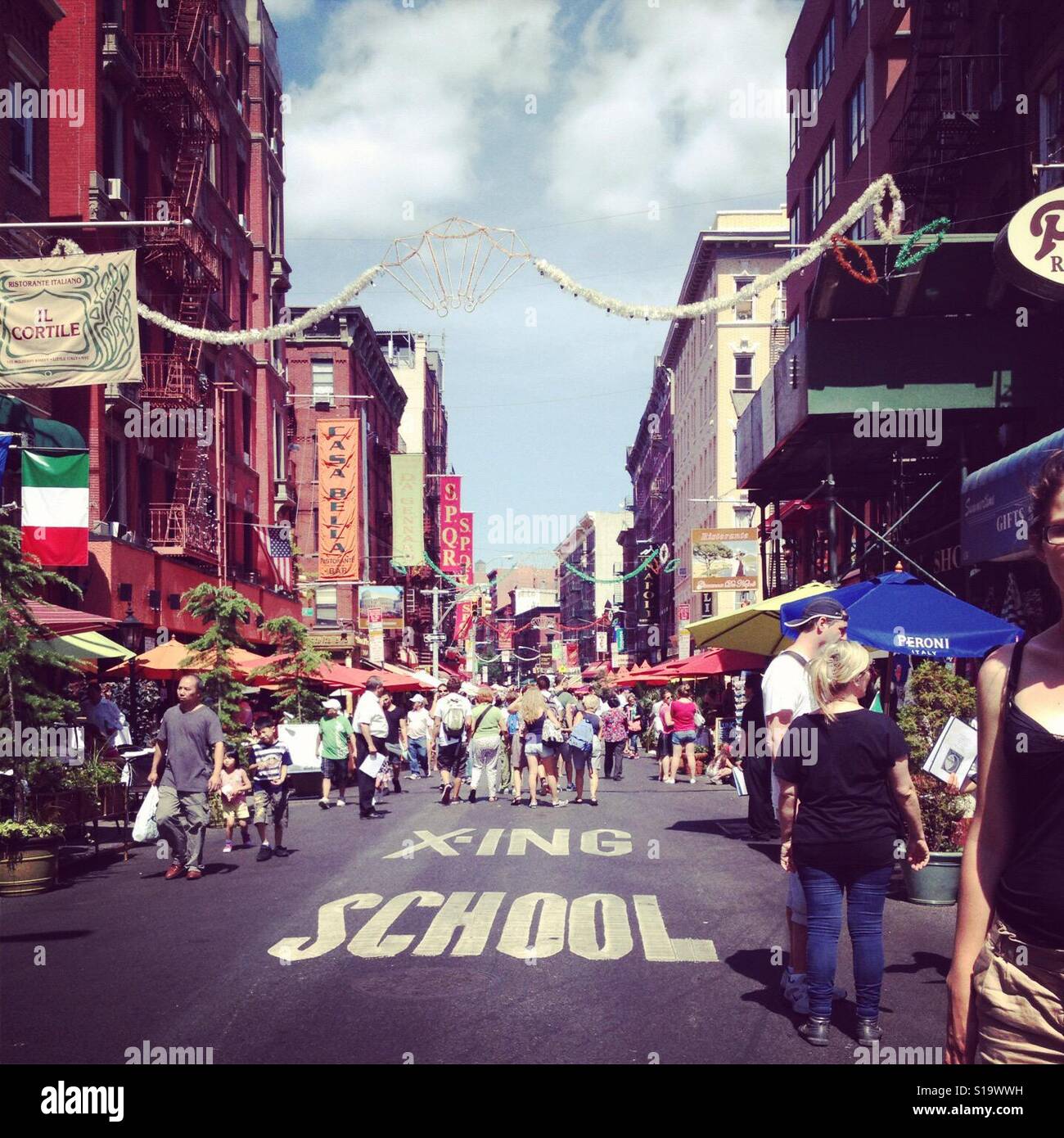 Little Italy in New York City Stock Photo Alamy