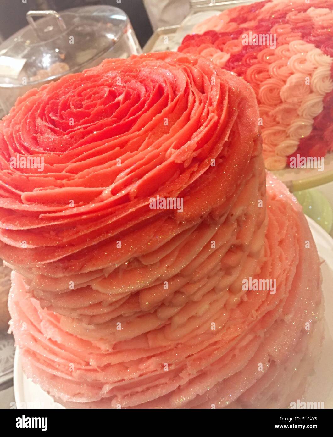 Valentine's Day cakes - Smartphone Captured Stock Image