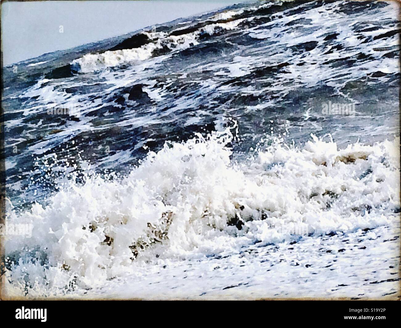 Rough sea on a winter day Stock Photo - Alamy
