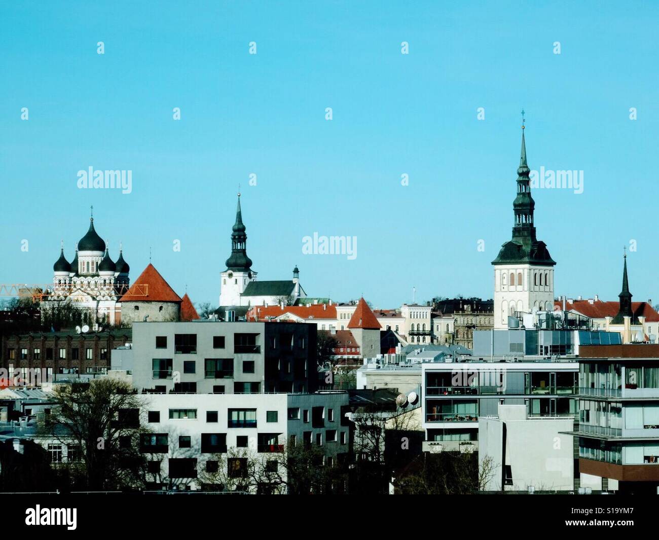 Estonia Tallinn old city Stock Photo