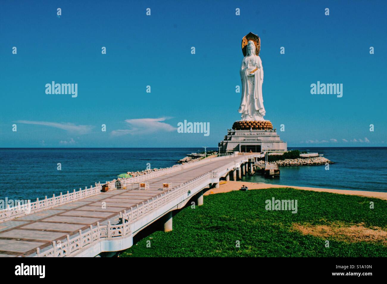 The Nanhai Guanyin statue Stock Photo