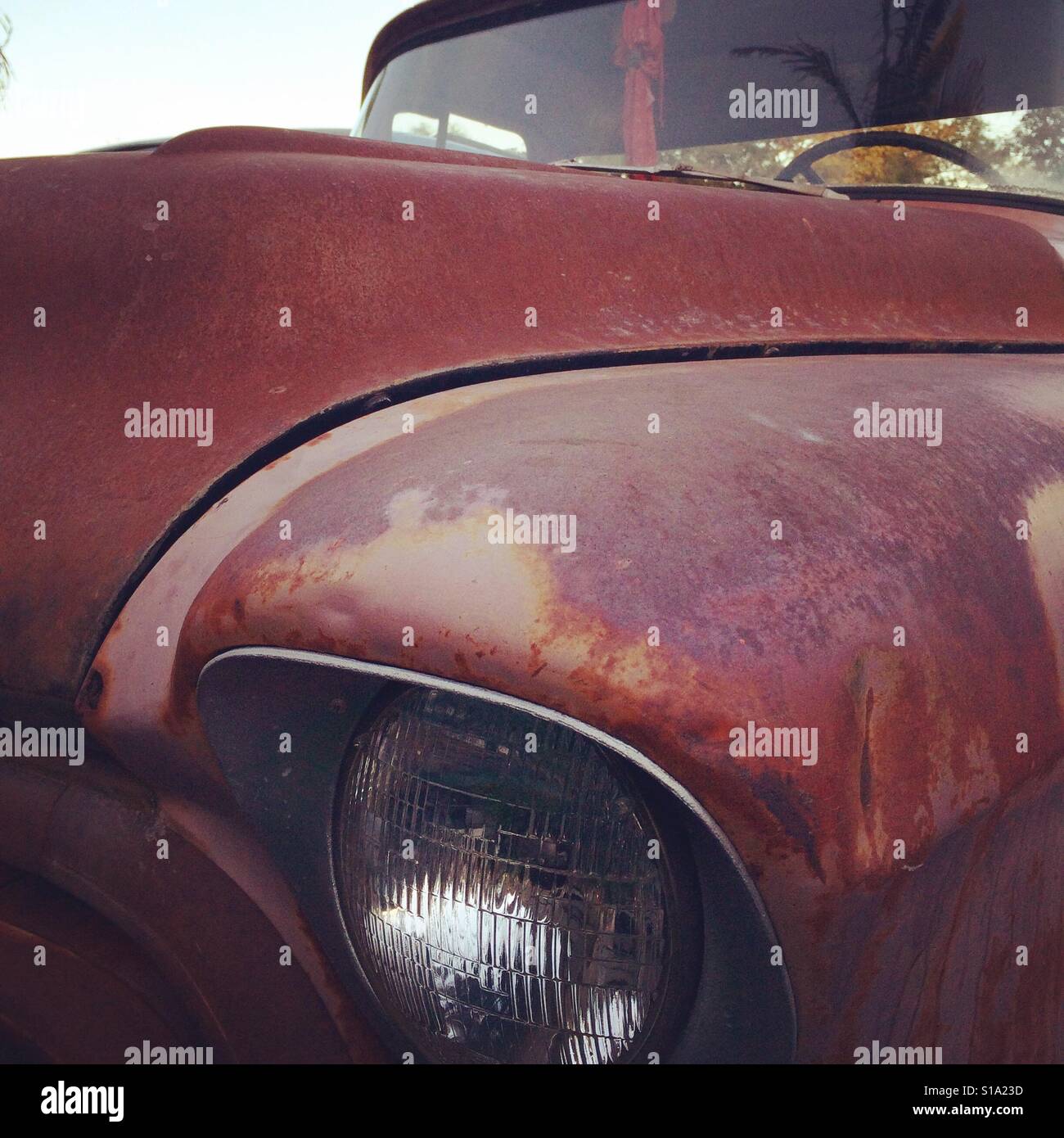 Headlight - Smartphone Captured Stock Image
