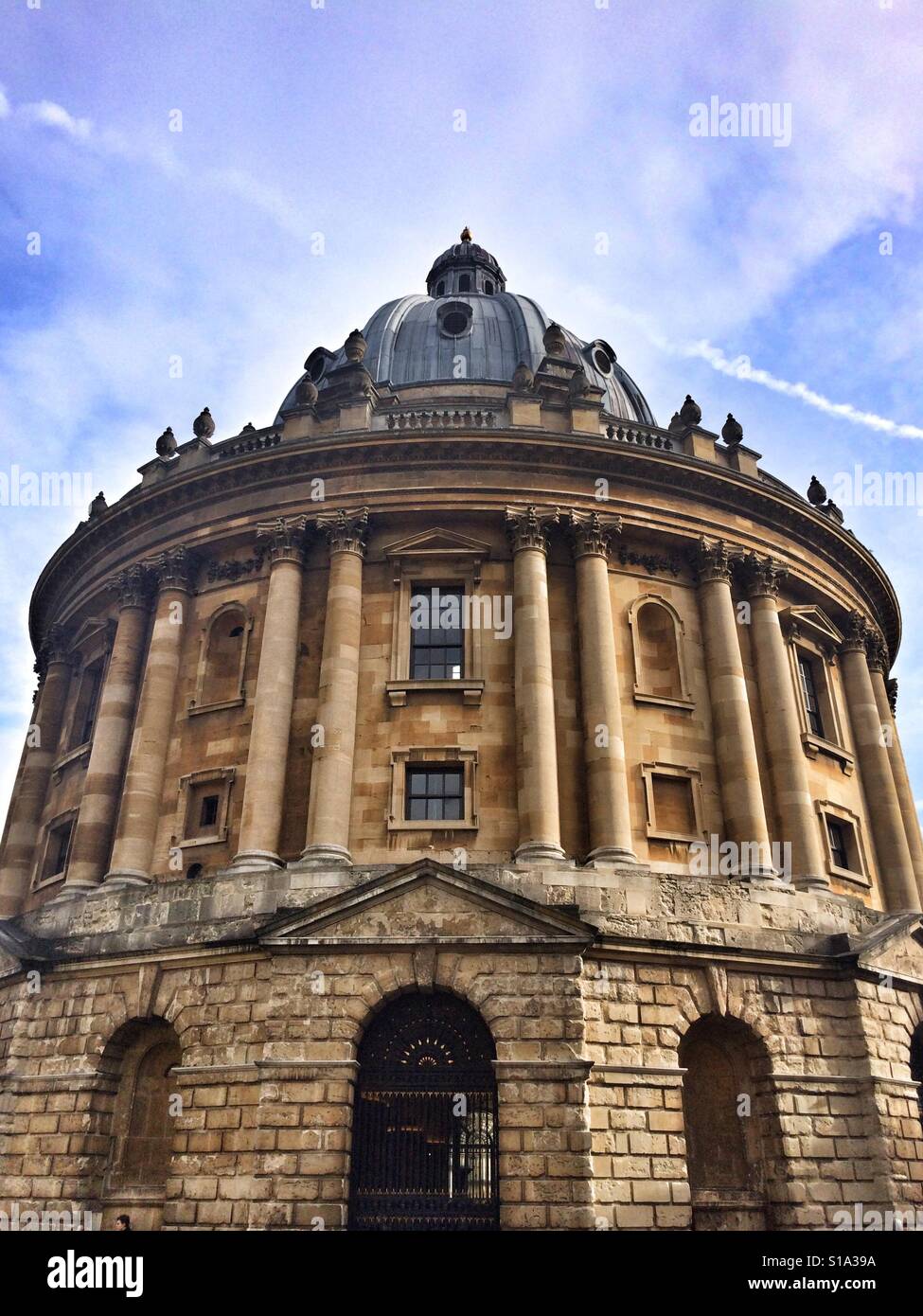 Radcliffe Camera, a library at Oxford University, England, United Kingdom. - Smartphone Captured Stock Image