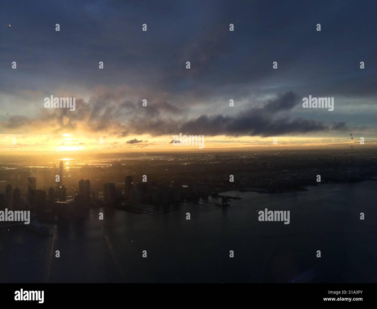 New York sunset Stock Photo Alamy