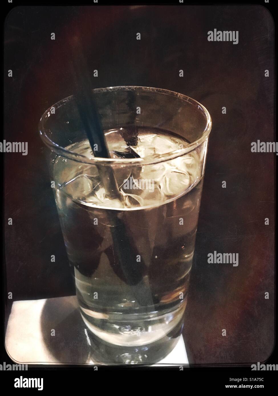 Glass of water - Smartphone Captured Stock Image