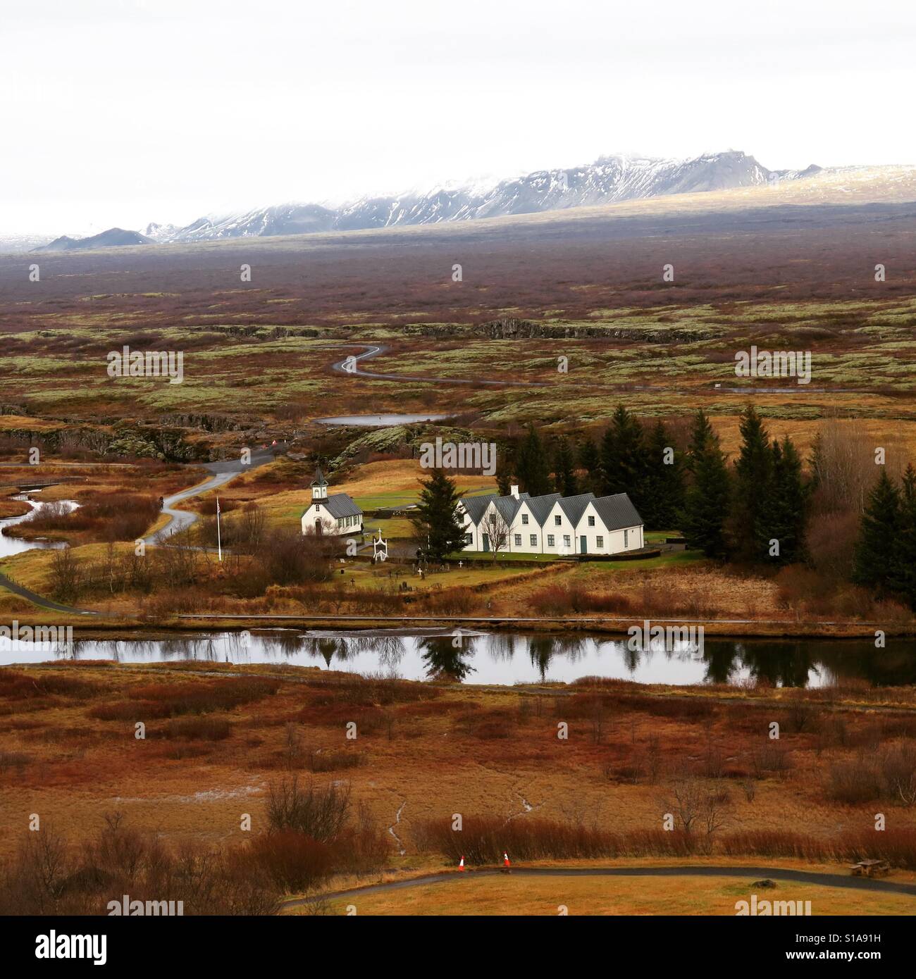 Thingvellir national park, Iceland - Smartphone Captured Stock Image