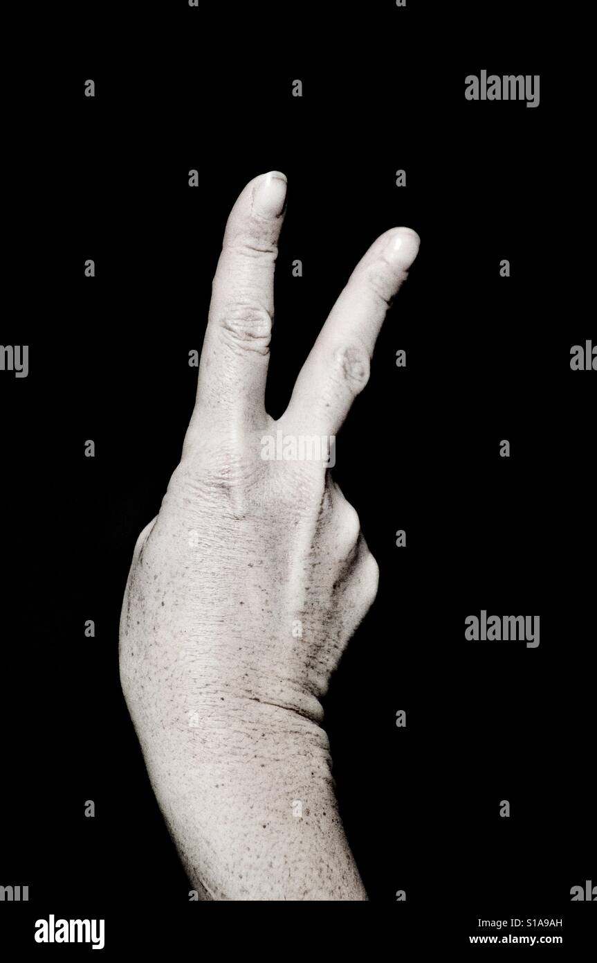 Victory - Smartphone Captured Stock Image