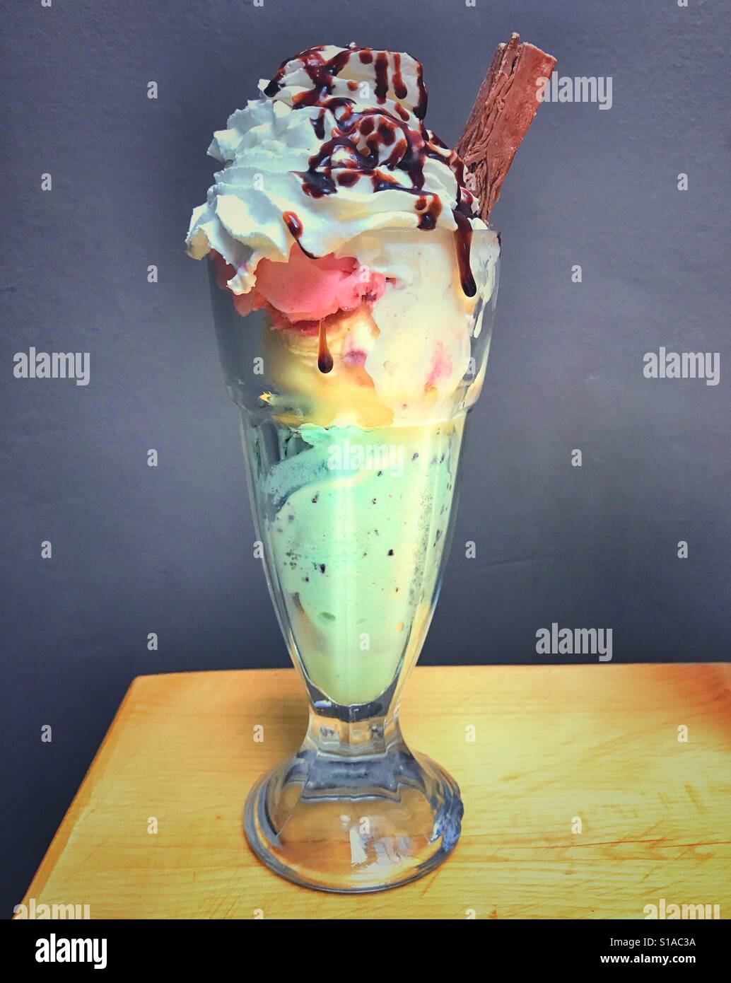 An ice cream sundae - Smartphone Captured Stock Image An ice cream sundae - Smartphone Captured Stock Image
