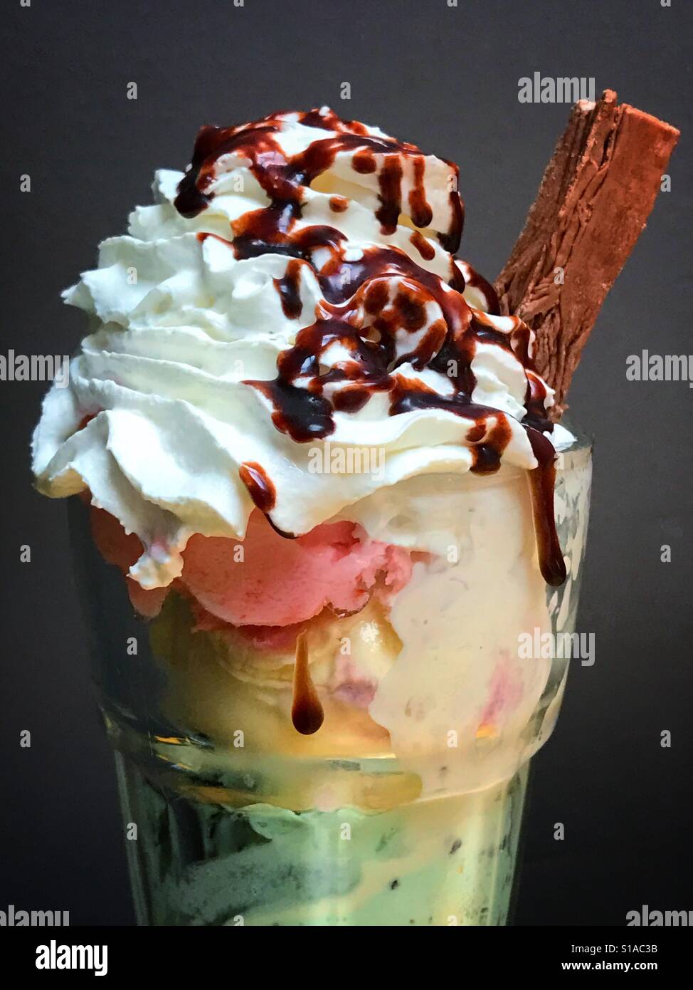 An ice cream sundae - Smartphone Captured Stock Image