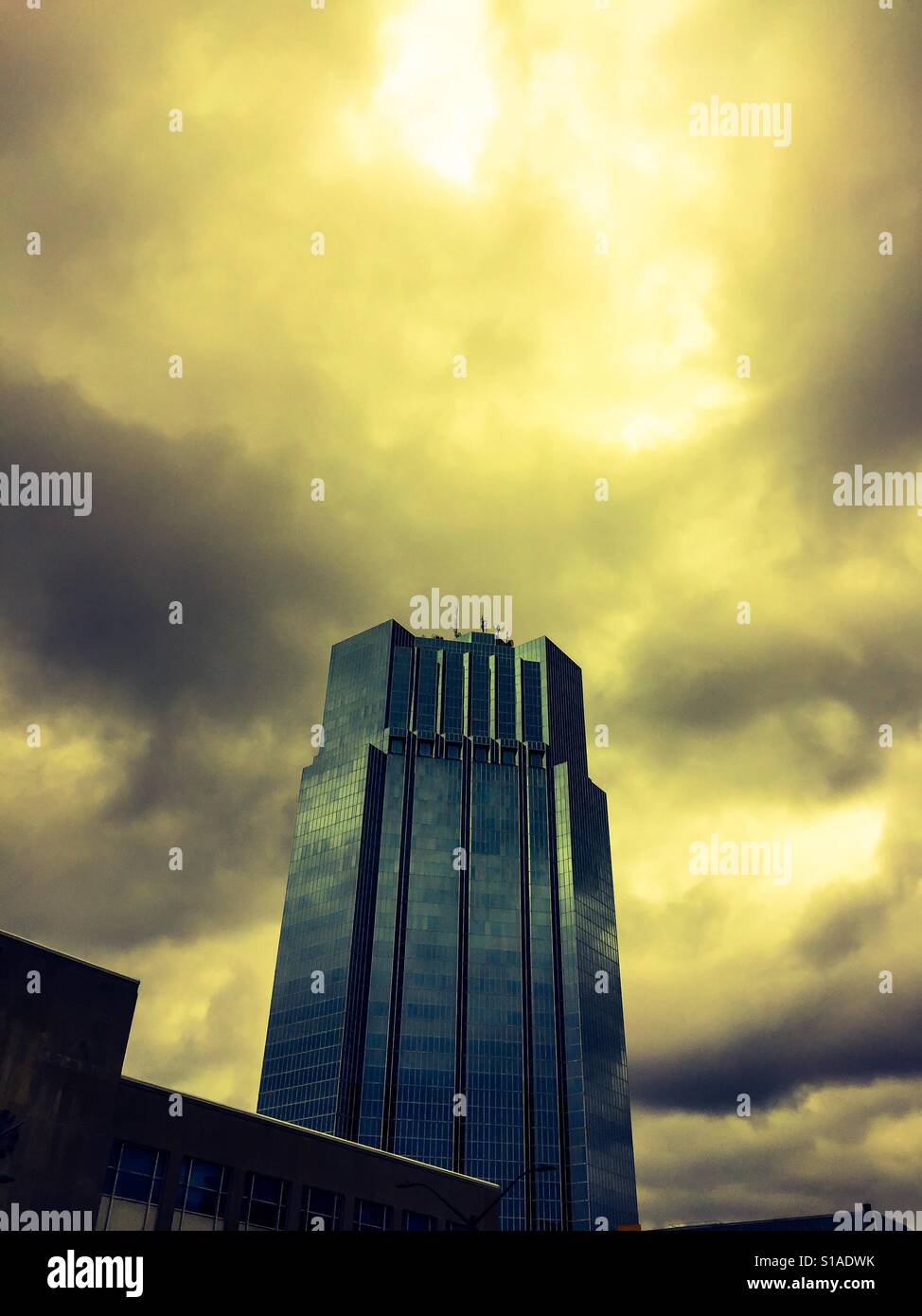 Turbulence at HQ - Smartphone Captured Stock Image