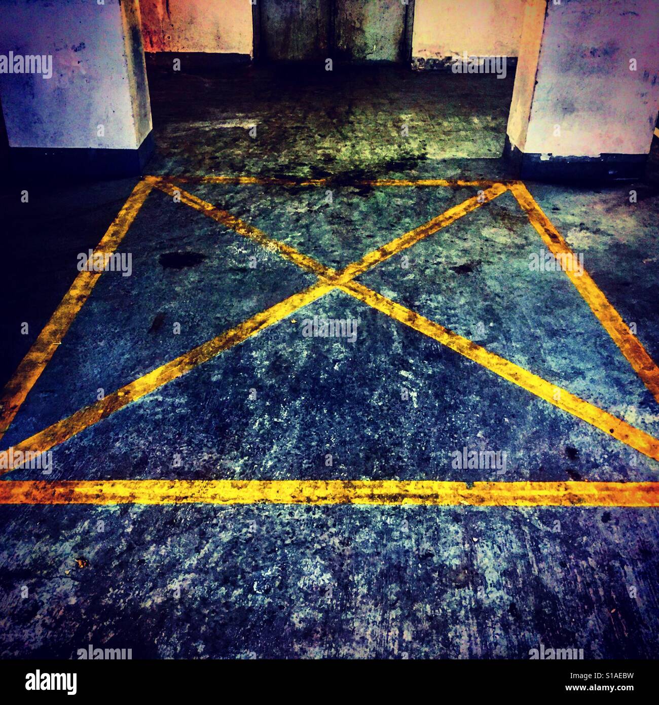 no parking here - Smartphone Captured Stock Image