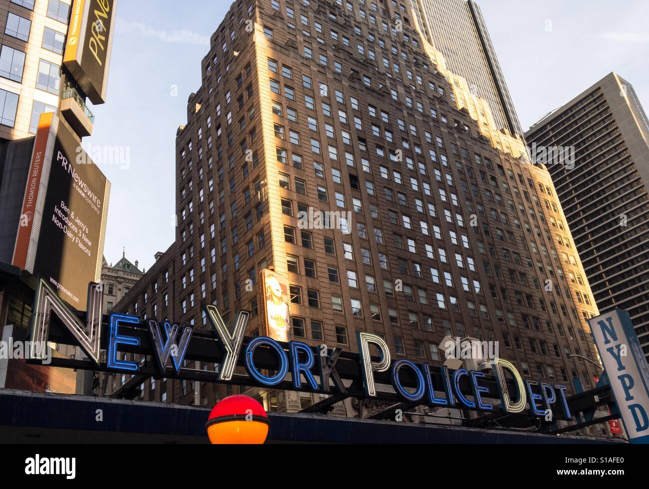 New York Police - Smartphone Captured Stock Image