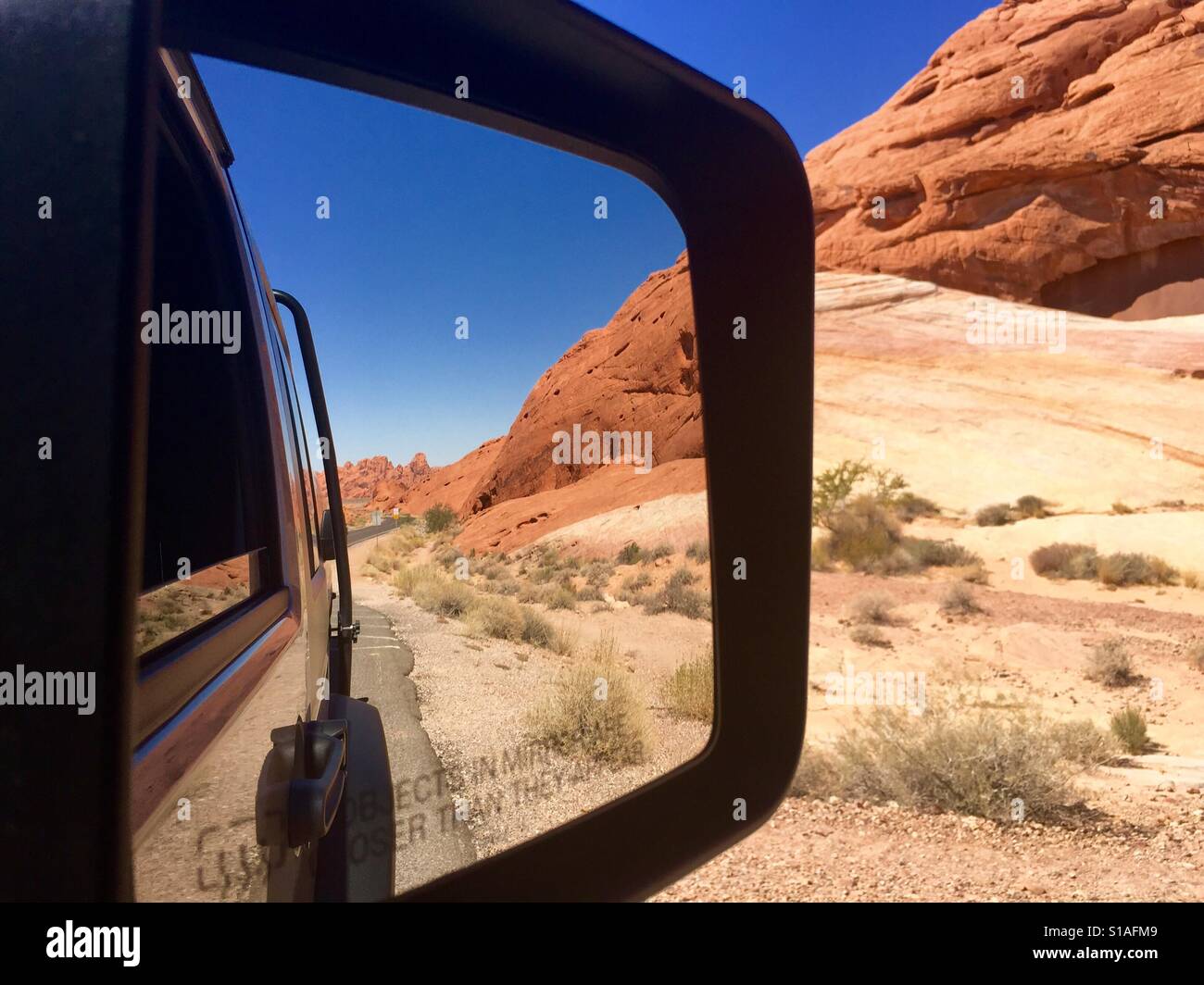 Reflection of canyon - Smartphone Captured Stock Image