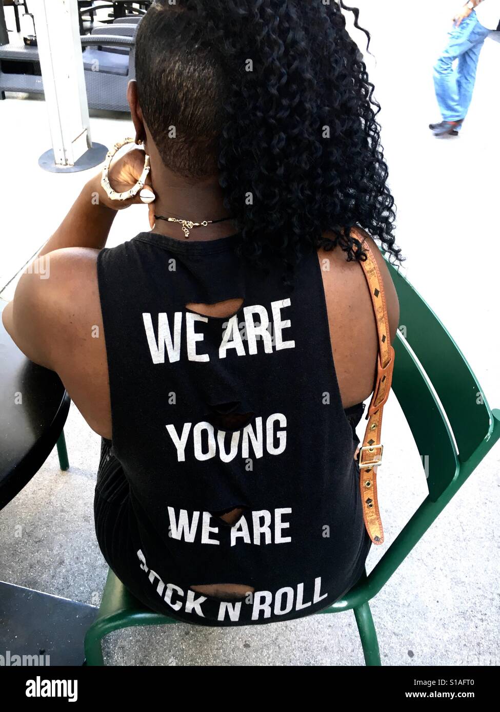 We are young, we are rock n roll Stock Photo