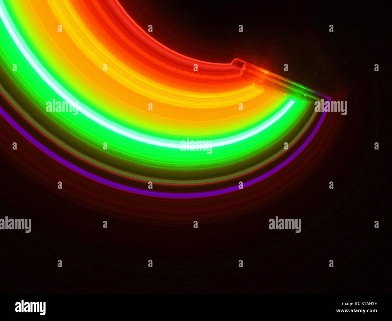 Art effect on an image of multicoloured lights - Smartphone Captured Stock Image