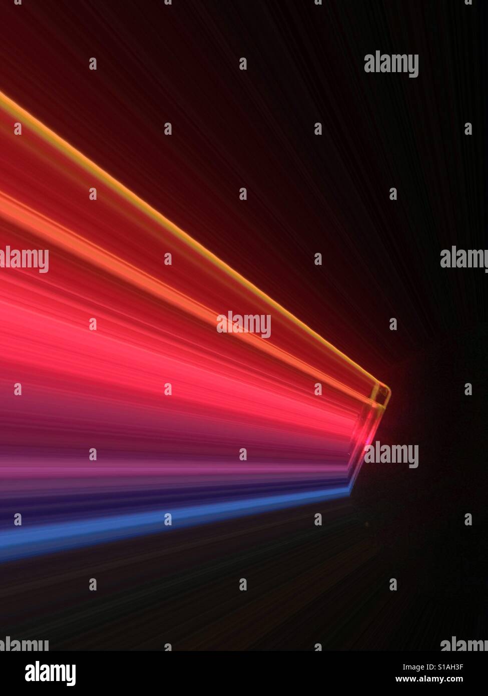 Art effect on an image of a coloured light - Smartphone Captured Stock Image